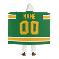 Custom Team Blanket Hooded Sherpa Fleece Blanket – Cozy Oversized Hooded Throw