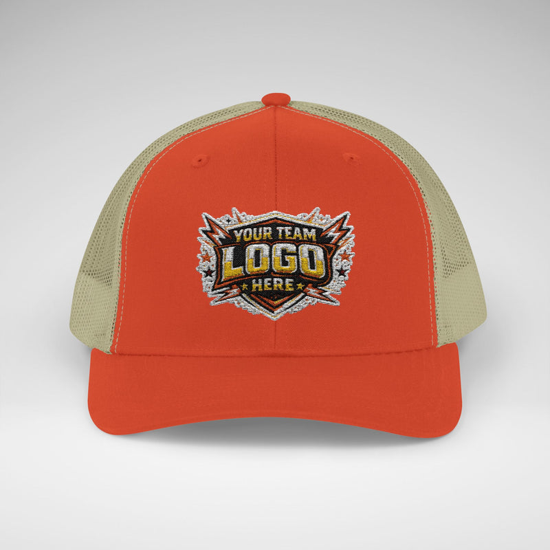 Custom Team Logo Patch Snapback Trucker Cap