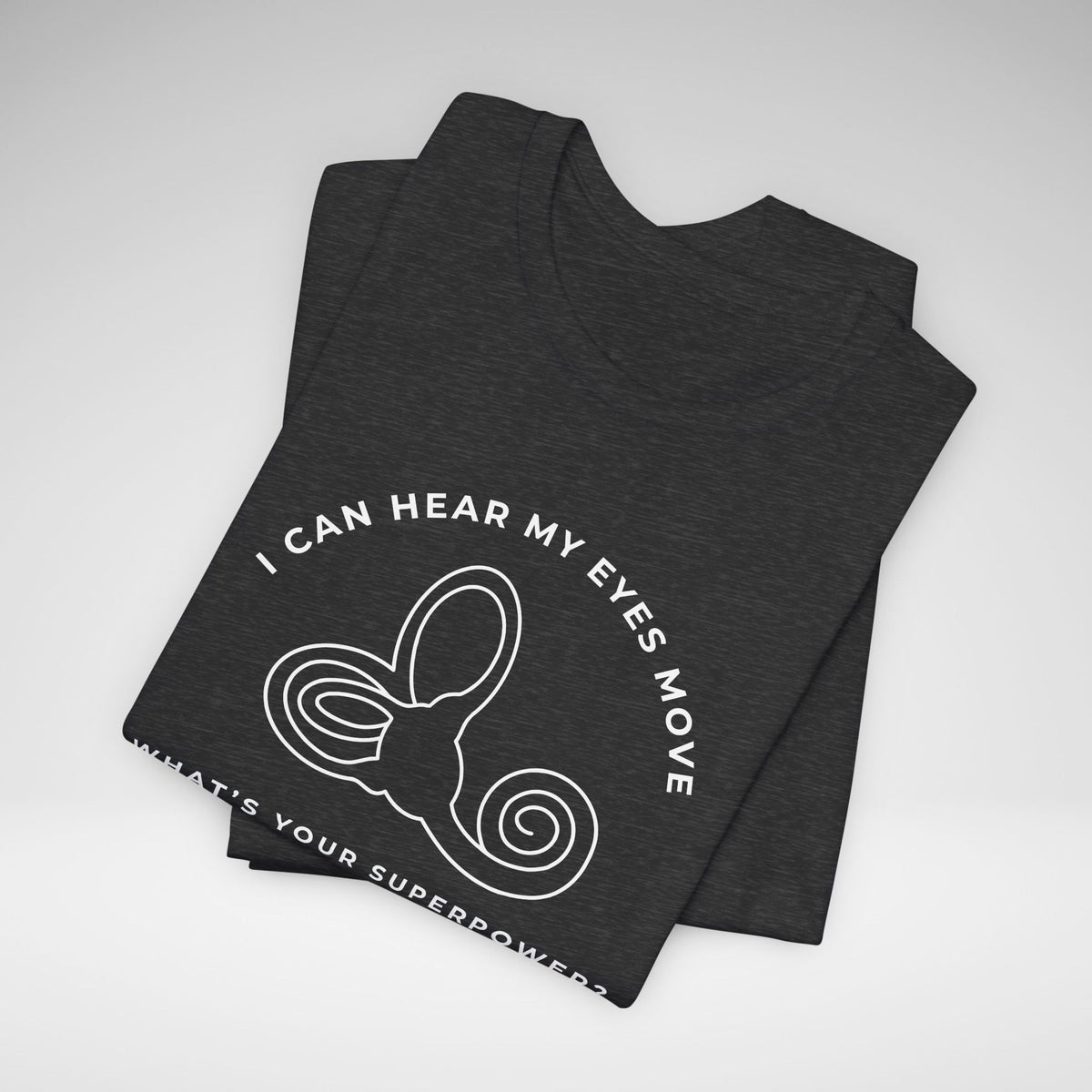 I Can Hear My Eyes Move SCDS Awareness Bella Canvas Unisex Jersey Short Sleeve Tee
