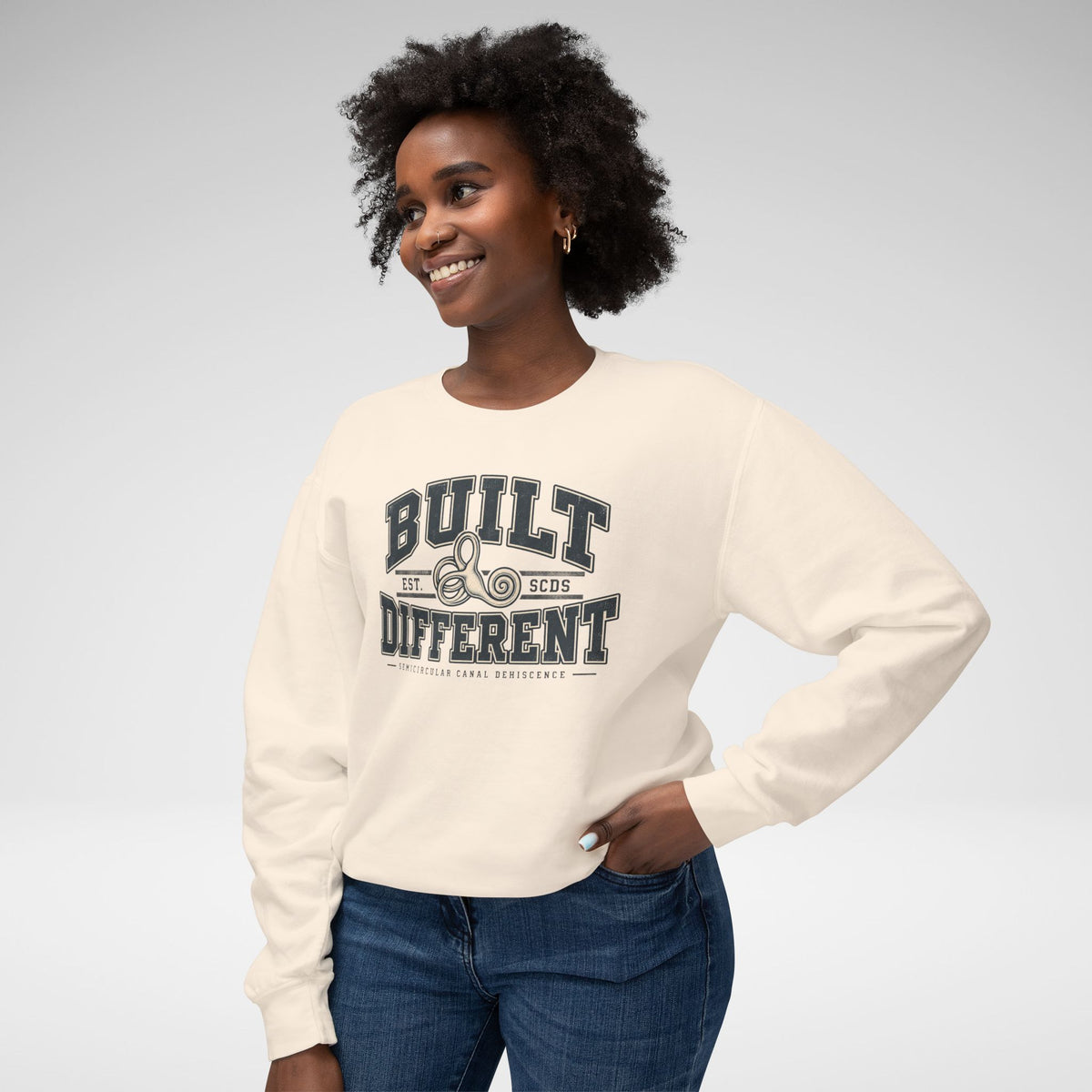 Built Different SCDS Awareness Comfort Colors® Crewneck Sweatshirt