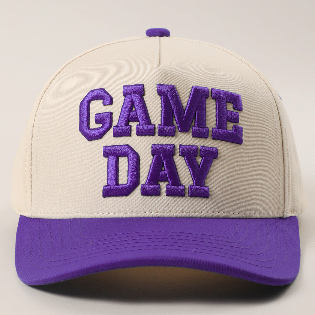 Game Day 3D Letter Embroidered Two-Tone Trucker Hat