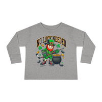 No Luck Needed  Toddler Long Sleeve Tee - St. Patrick's Day Shirt
