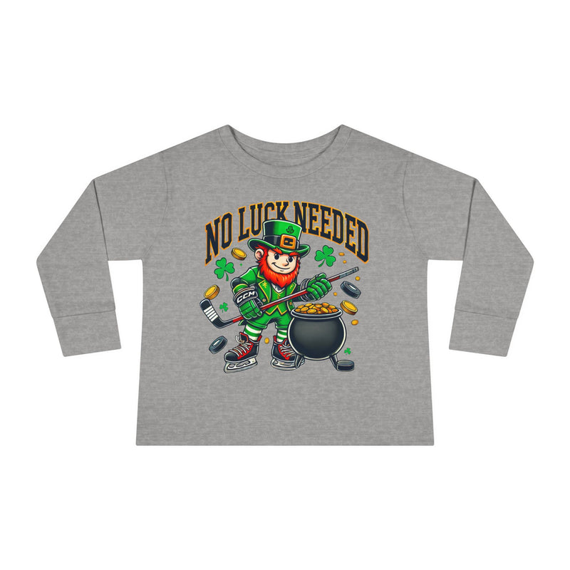No Luck Needed  Toddler Long Sleeve Tee - St. Patrick's Day Shirt