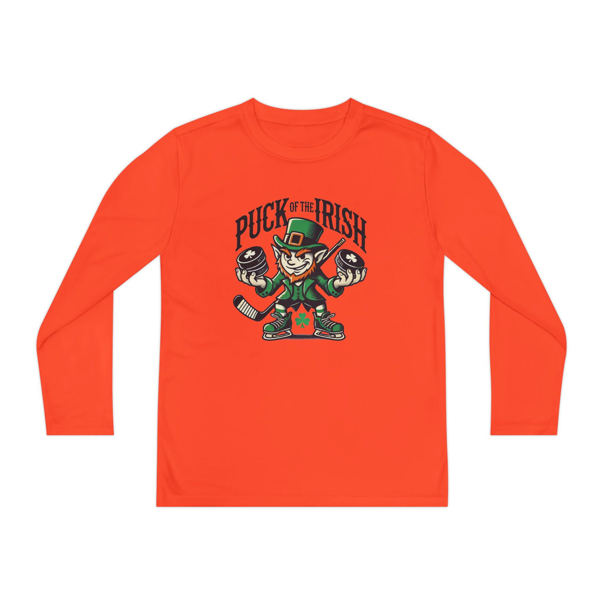 Puck of the Irish Youth Long Sleeve Competitor Tee
