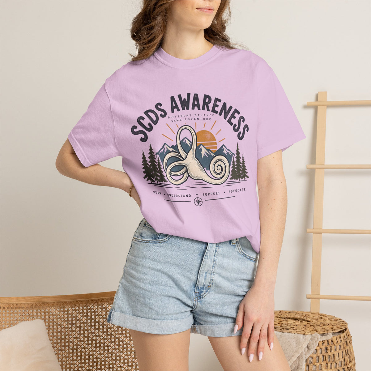 SCDS Awareness “Different Balance, Same Adventure” Comfort Colors Unisex Garment-Dyed T-shirt