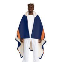 Custom Team Blanket Hooded Sherpa Fleece Blanket – Cozy Oversized Hooded Throw