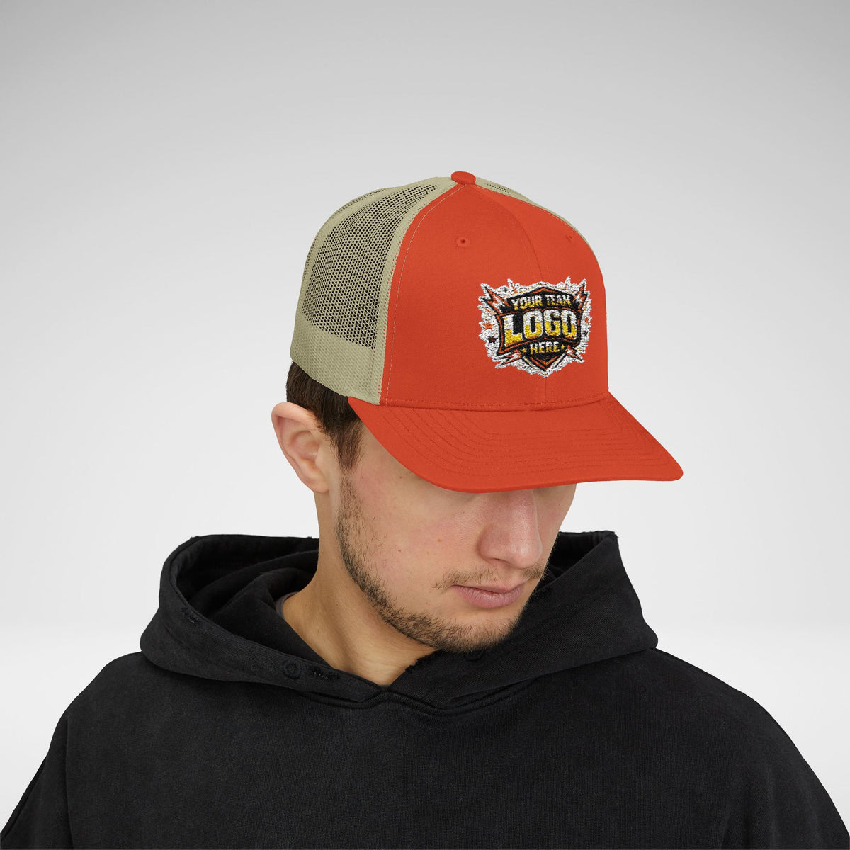 Custom Team Logo Patch Snapback Trucker Cap