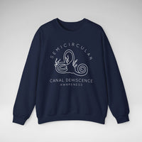 Semicircular Canal Dehiscence Awareness Gildan Unisex Heavy Blend™ Crewneck Sweatshirt