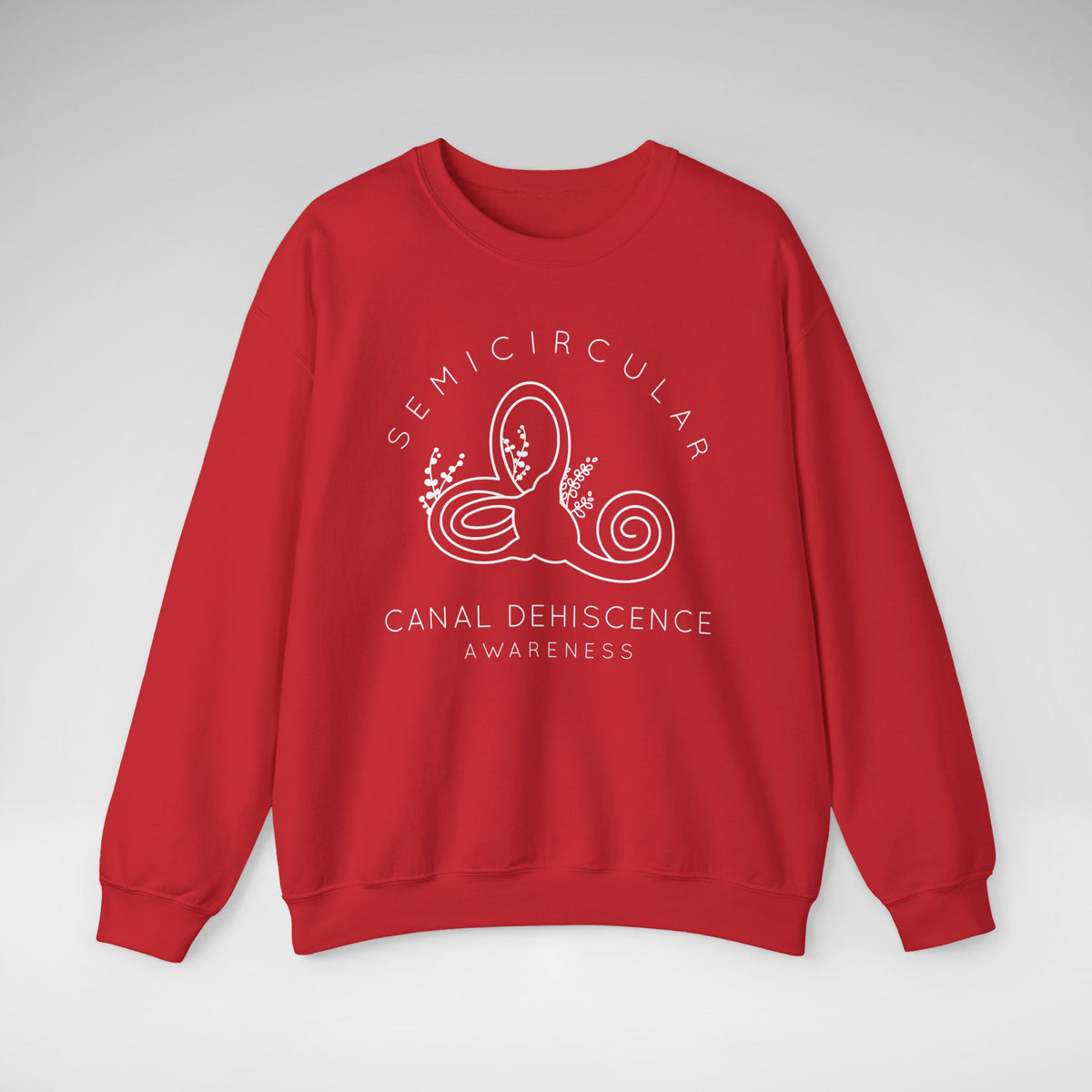 Semicircular Canal Dehiscence Awareness Gildan Unisex Heavy Blend™ Crewneck Sweatshirt