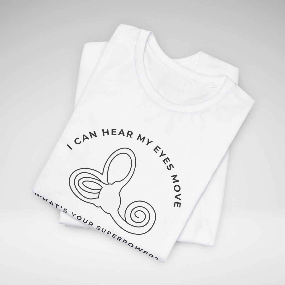 I Can Hear My Eyes Move SCDS Awareness Bella Canvas Unisex Jersey Short Sleeve Tee