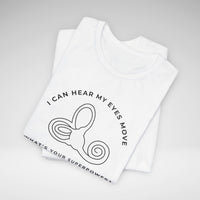 I Can Hear My Eyes Move SCDS Awareness Bella Canvas Unisex Jersey Short Sleeve Tee
