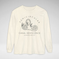 Semicircular Canal Dehiscence Comfort Colors Unisex Garment-dyed Long Sleeve T-Shirt