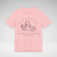 Semicircular Canal Dehiscence Awareness Awareness Bella Canvas Unisex Jersey Short Sleeve Tee