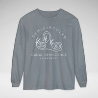 Semicircular Canal Dehiscence Comfort Colors Unisex Garment-dyed Long Sleeve T-Shirt