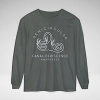 Semicircular Canal Dehiscence Comfort Colors Unisex Garment-dyed Long Sleeve T-Shirt