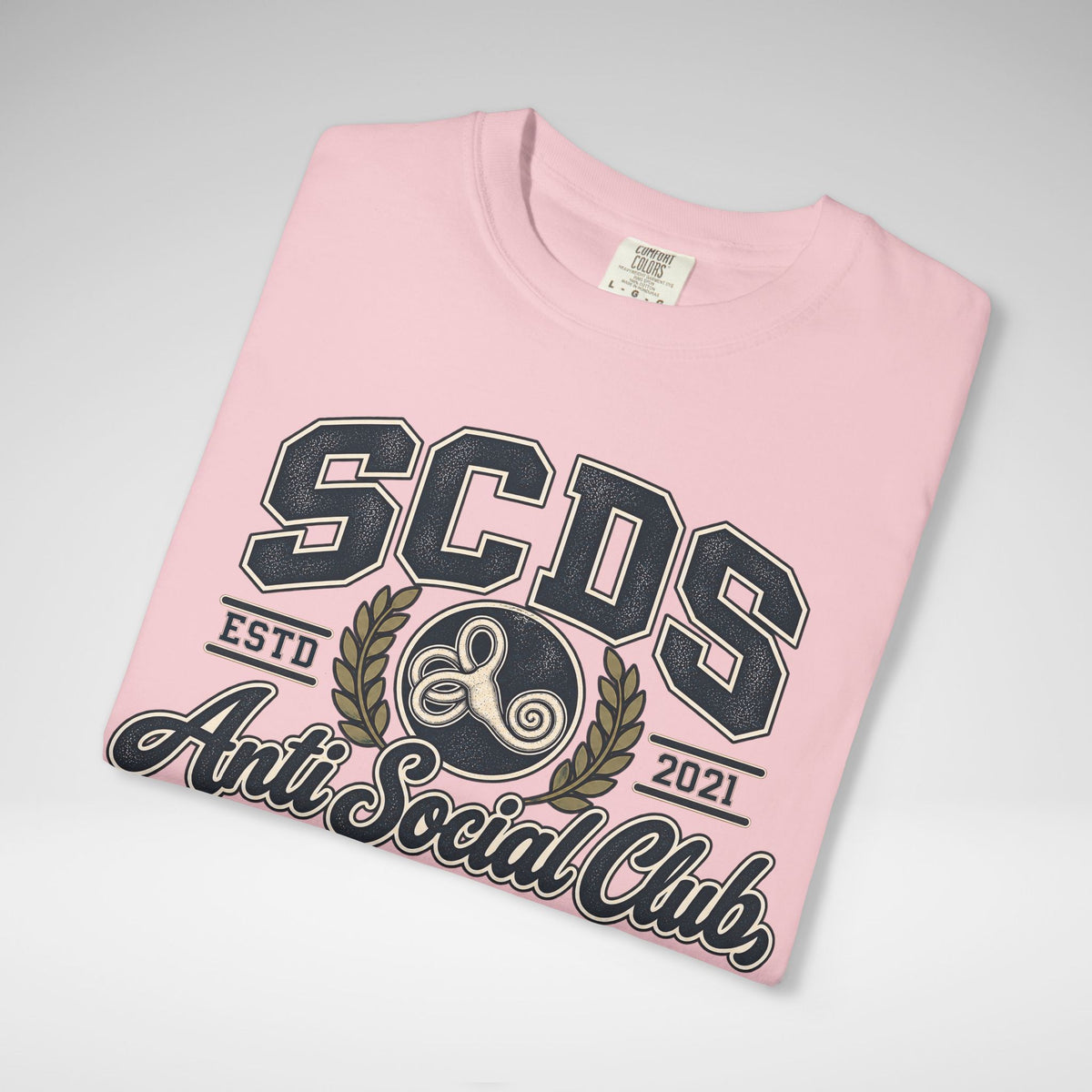 Personalizable SCDS Anti Social ClubComfort Colors Unisex Garment-Dyed T-shirt