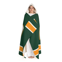 Custom Team Blanket Hooded Sherpa Fleece Blanket – Cozy Oversized Hooded Throw