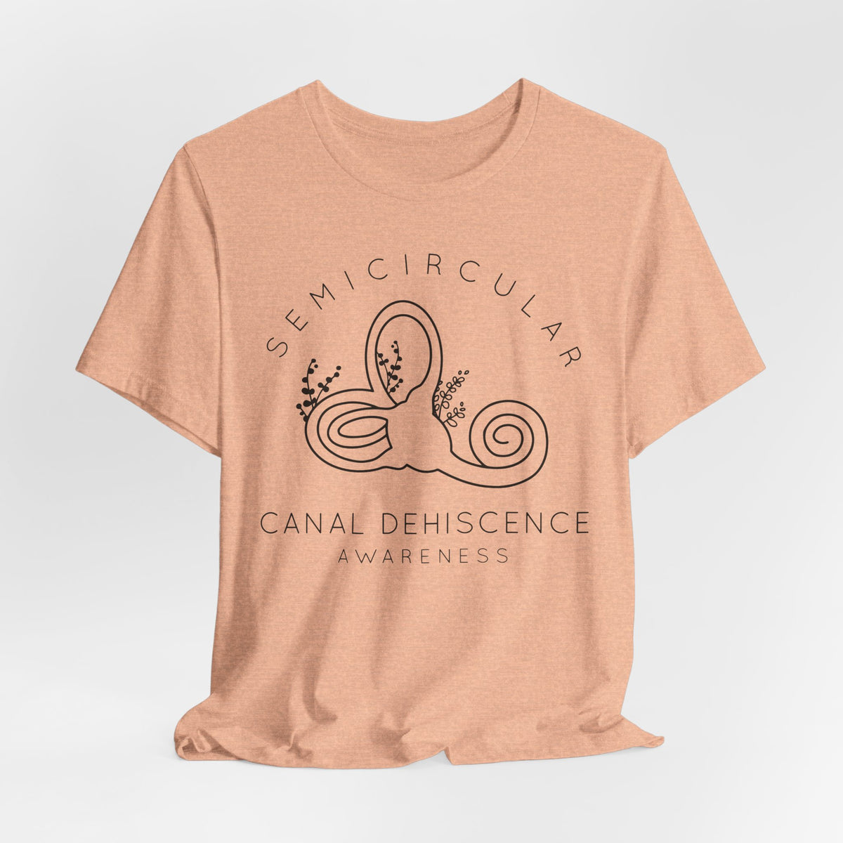 Semicircular Canal Dehiscence Awareness Awareness Bella Canvas Unisex Jersey Short Sleeve Tee