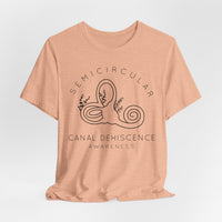 Semicircular Canal Dehiscence Awareness Awareness Bella Canvas Unisex Jersey Short Sleeve Tee