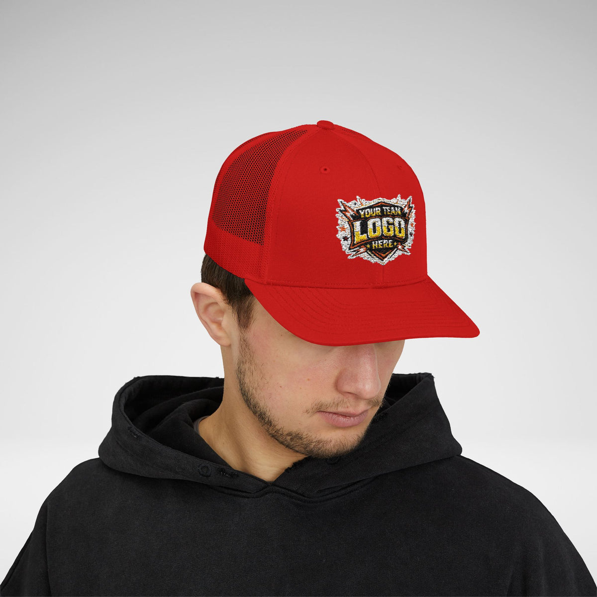 Custom Team Logo Patch Snapback Trucker Cap