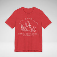 Semicircular Canal Dehiscence Awareness Awareness Bella Canvas Unisex Jersey Short Sleeve Tee