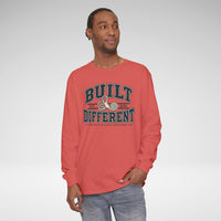 Built Different SCDS Awareness Comfort Colors Unisex Garment-dyed Long Sleeve T-Shirt