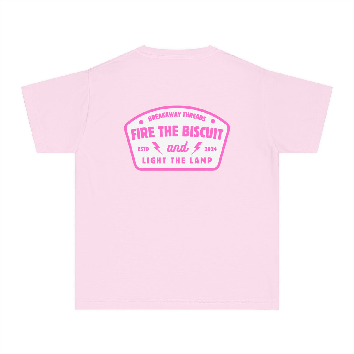 Fire The Biscuit And Light The Lamp Comfort Colors Youth Midweight Tee
