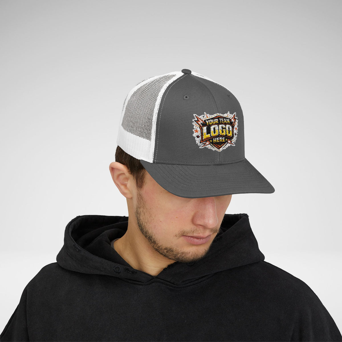 Custom Team Logo Patch Snapback Trucker Cap