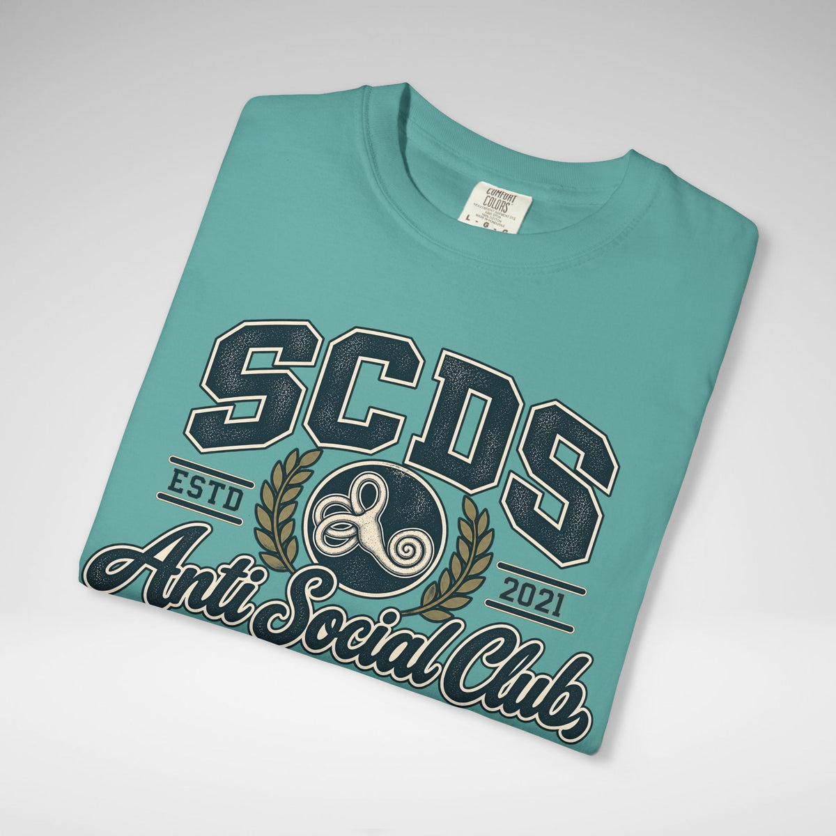 Personalizable SCDS Anti Social ClubComfort Colors Unisex Garment-Dyed T-shirt