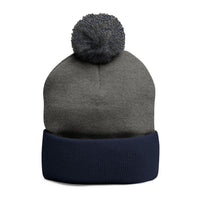Custom Team Pom-Pom Knit Cap – Embroidered Beanie for Sports Fans