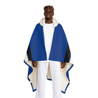 Custom Team Blanket Hooded Sherpa Fleece Blanket – Cozy Oversized Hooded Throw