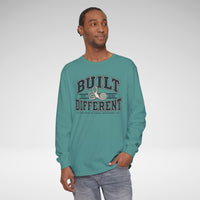 Built Different SCDS Awareness Comfort Colors Unisex Garment-dyed Long Sleeve T-Shirt