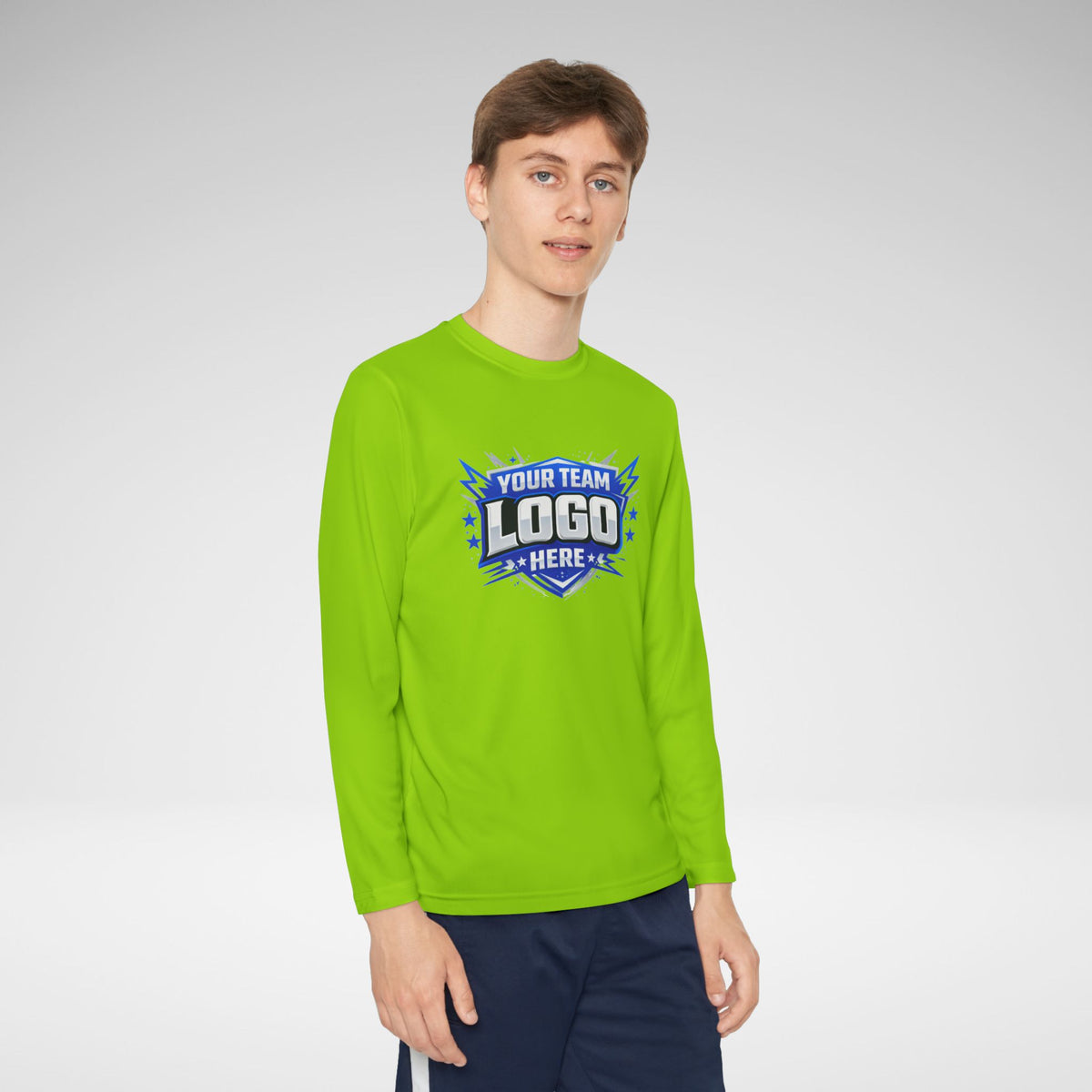Custom Youth Team Long Sleeve Performance Shirt