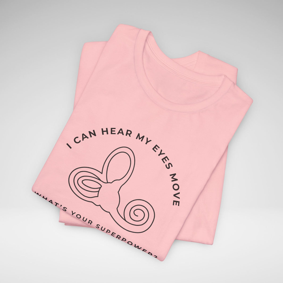 I Can Hear My Eyes Move SCDS Awareness Bella Canvas Unisex Jersey Short Sleeve Tee