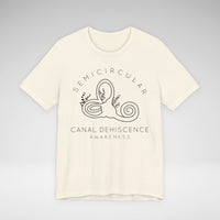 Semicircular Canal Dehiscence Awareness Awareness Bella Canvas Unisex Jersey Short Sleeve Tee