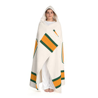 Custom Team Blanket Hooded Sherpa Fleece Blanket – Cozy Oversized Hooded Throw