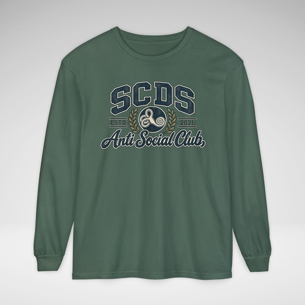 SCDS Anti Social Club Comfort Colors Unisex Garment-dyed Long Sleeve T-Shirt