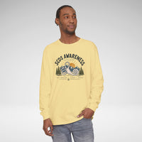 SCDS Awareness “Different Balance, Same Adventure” Comfort Colors Unisex Garment-dyed Long Sleeve T-Shirt