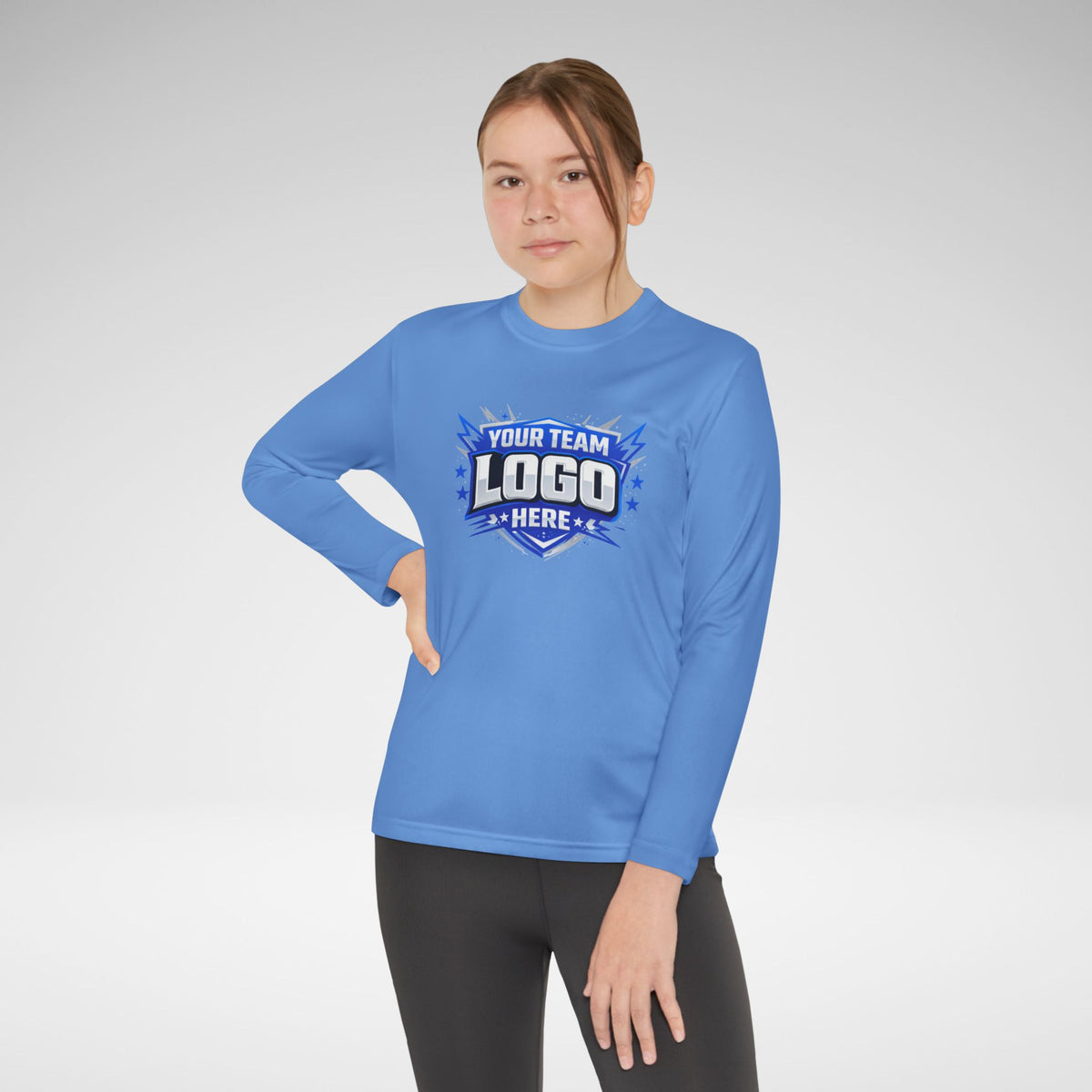 Custom Youth Team Long Sleeve Performance Shirt