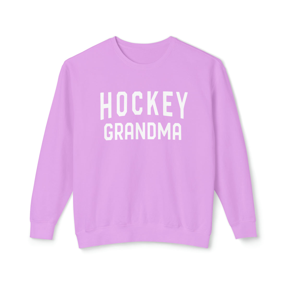 Hockey Grandma Comfort Colors Unisex Lightweight Crewneck Sweatshirt