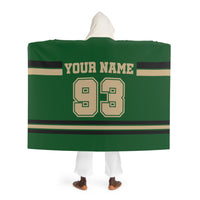 Custom Team Blanket Hooded Sherpa Fleece Blanket – Cozy Oversized Hooded Throw
