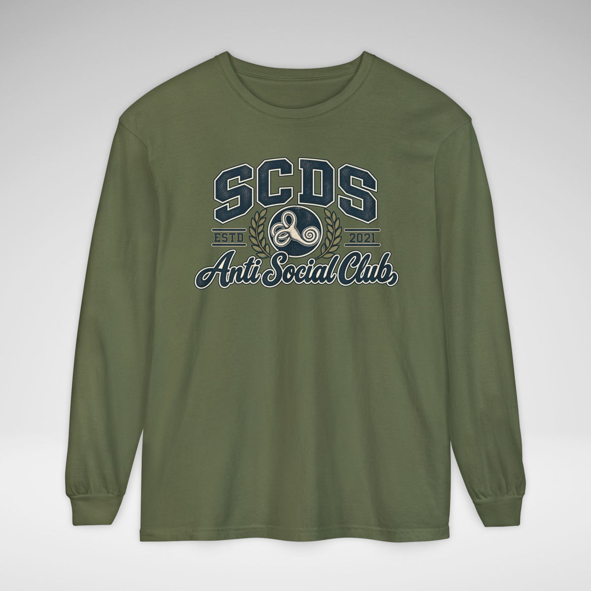 SCDS Anti Social Club Comfort Colors Unisex Garment-dyed Long Sleeve T-Shirt