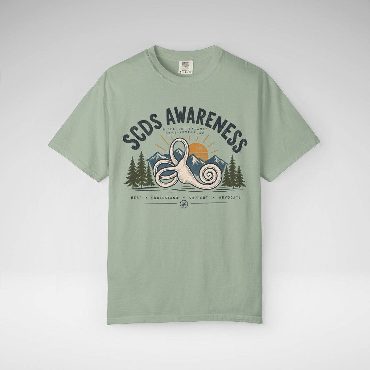 SCDS Awareness “Different Balance, Same Adventure” Comfort Colors Unisex Garment-Dyed T-shirt