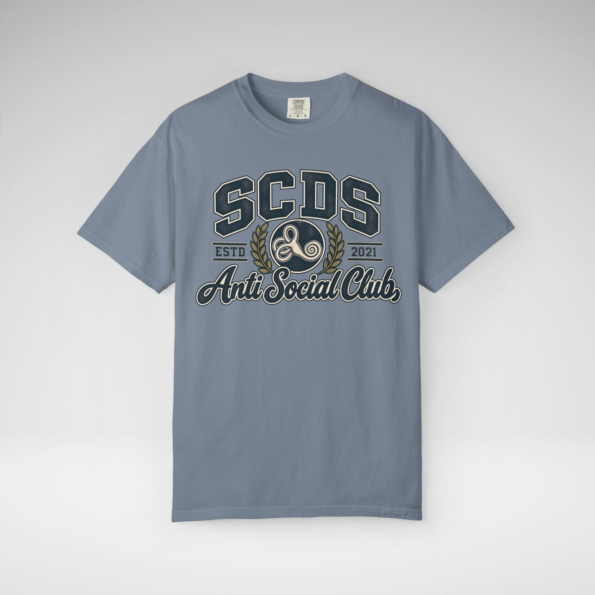 Personalizable SCDS Anti Social ClubComfort Colors Unisex Garment-Dyed T-shirt