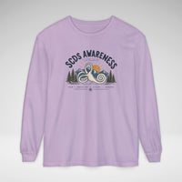 SCDS Awareness “Different Balance, Same Adventure” Comfort Colors Unisex Garment-dyed Long Sleeve T-Shirt