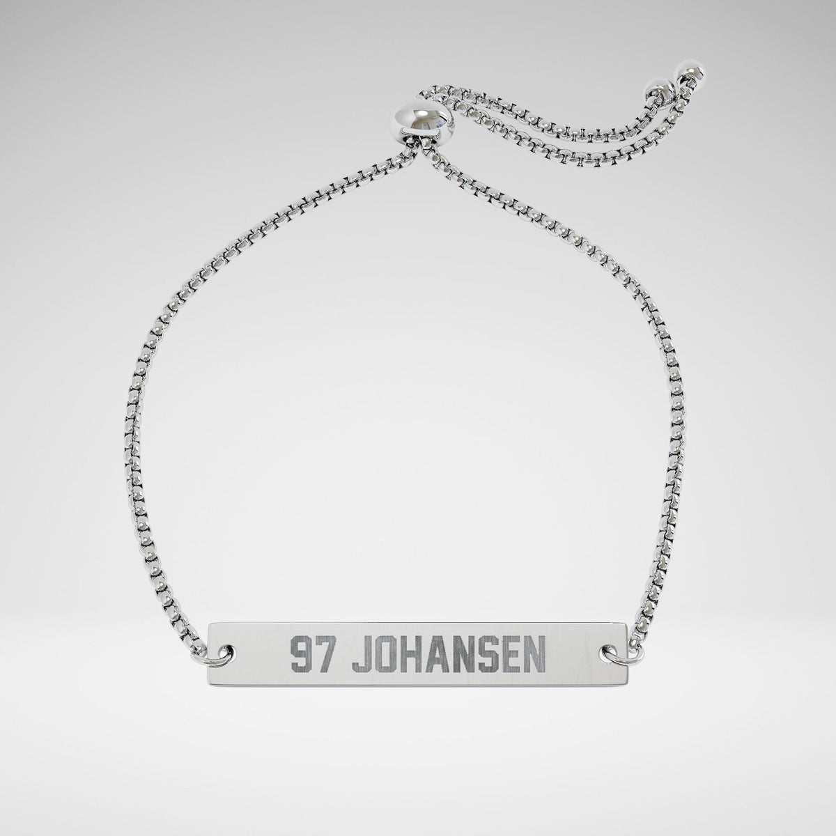 Custom Adjustable Name & Number Bracelet