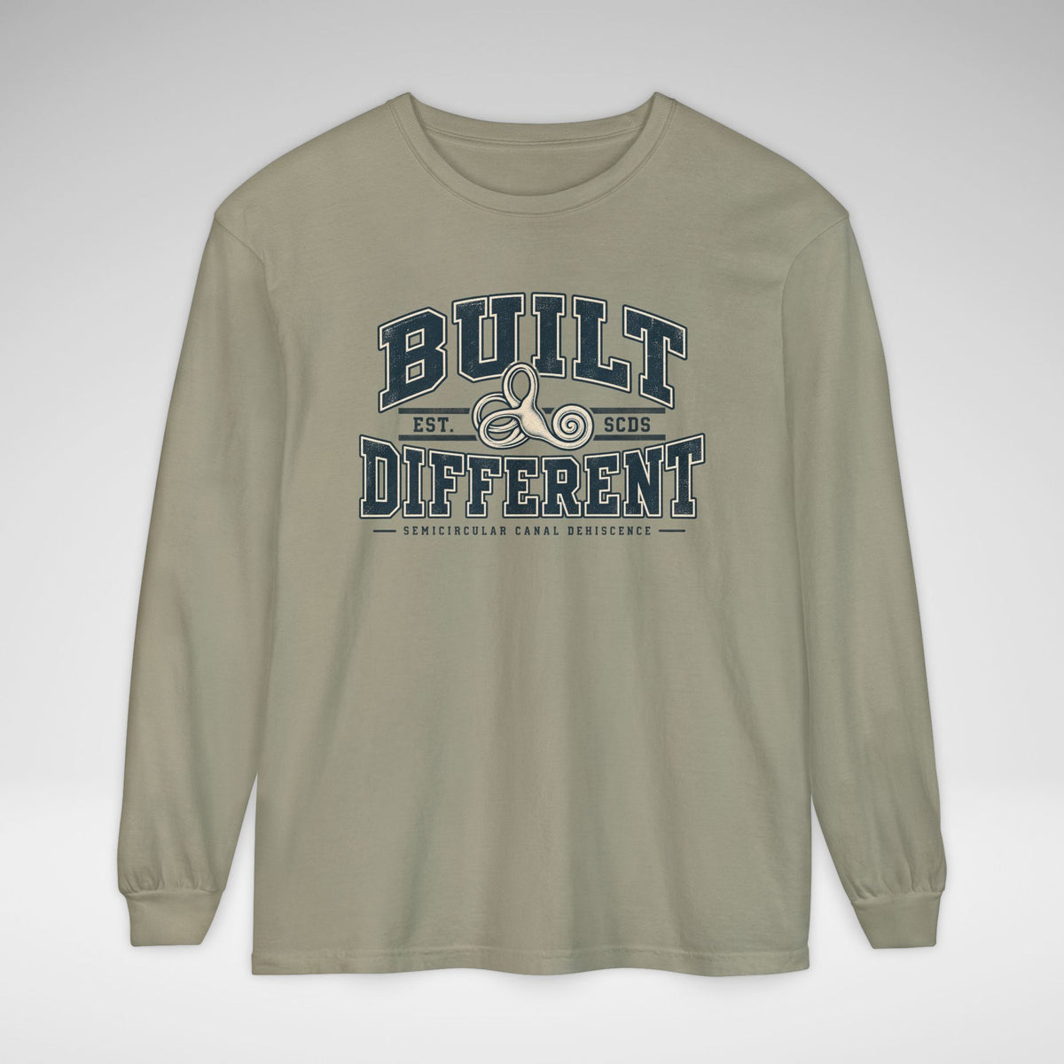 Built Different SCDS Awareness Comfort Colors Unisex Garment-dyed Long Sleeve T-Shirt