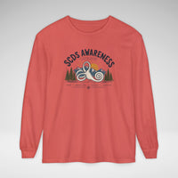 SCDS Awareness “Different Balance, Same Adventure” Comfort Colors Unisex Garment-dyed Long Sleeve T-Shirt
