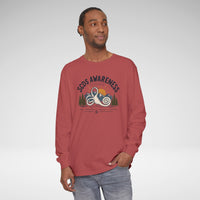 SCDS Awareness “Different Balance, Same Adventure” Comfort Colors Unisex Garment-dyed Long Sleeve T-Shirt