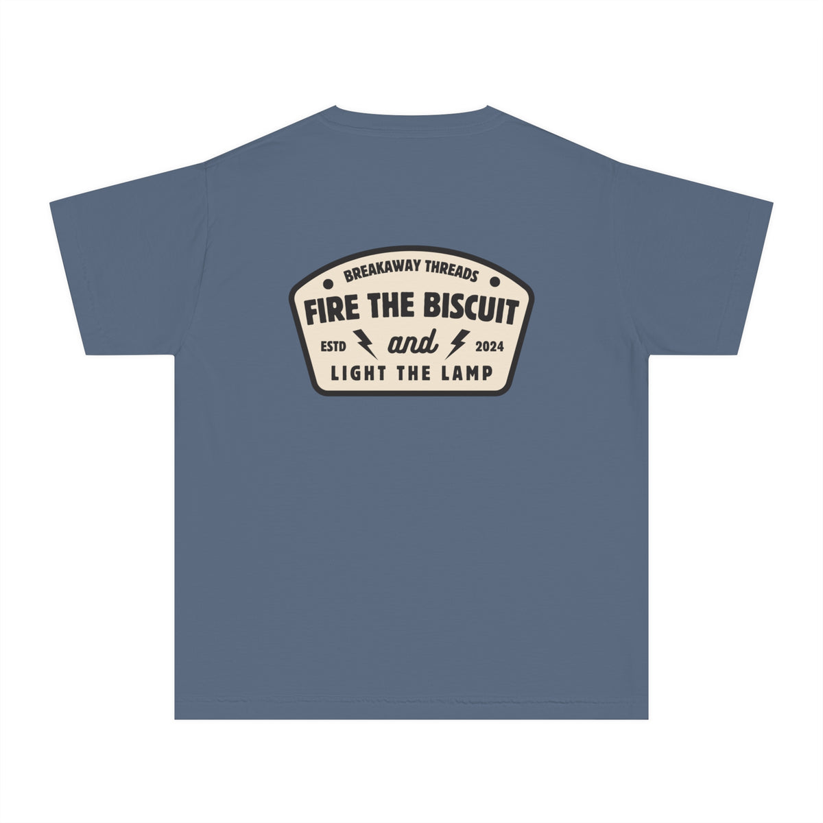 Fire The Biscuit And Light The Lamp Comfort Colors Youth Midweight Tee